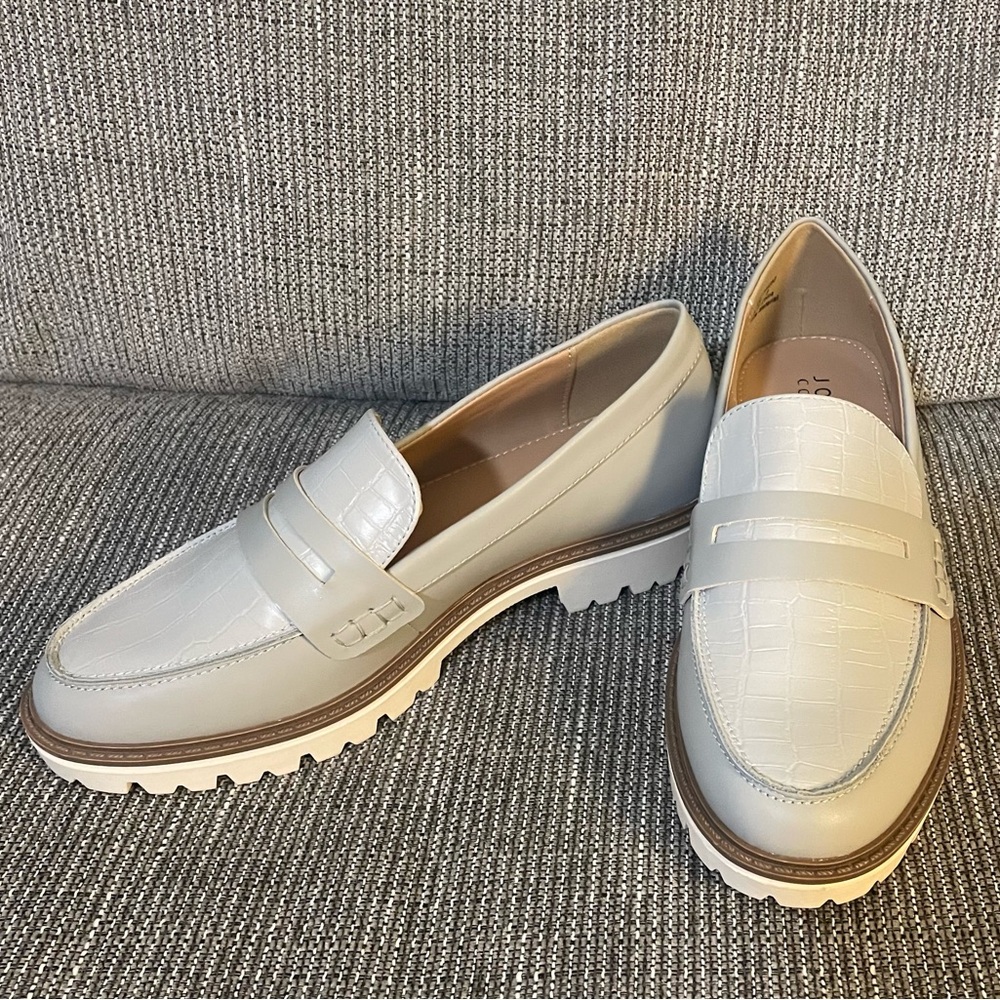 Journee Collection Kenly Penny Loafer Grey NEW